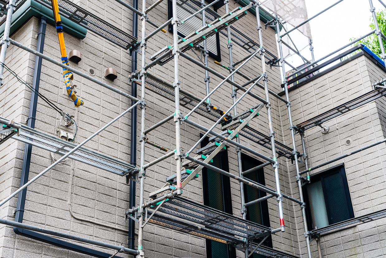 アパート・小規模店舗・事務所の仮設足場